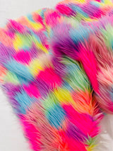 Shaggy Vegan Faux Fur Faux Fur Fabric - 58" Width, Color Options (1 Yard)