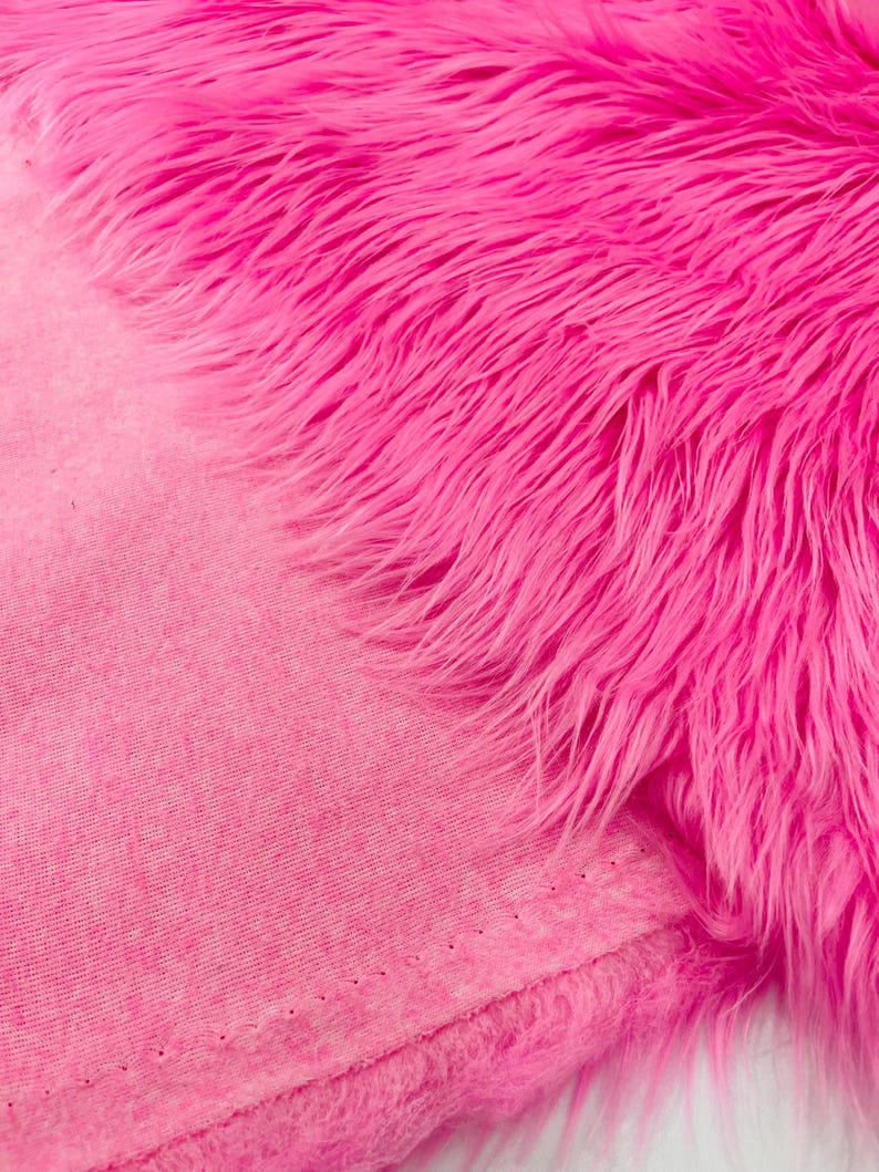 Shaggy Vegan Faux Fur Faux Fur Fabric - 58" Width, Color Options (1 Yard)