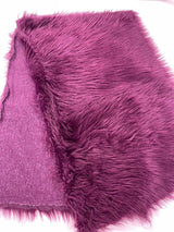 Shaggy Vegan Faux Fur Faux Fur Fabric - 58" Width, Color Options (1 Yard)