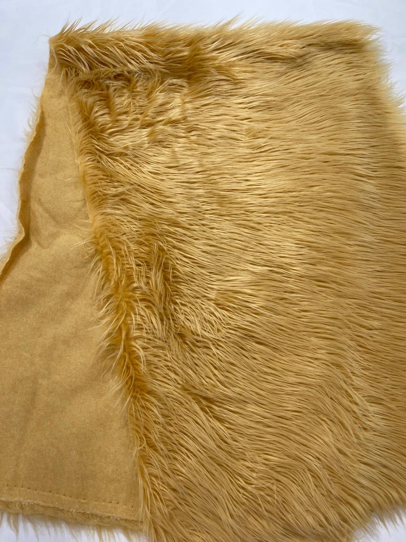 Shaggy Vegan Faux Fur Faux Fur Fabric - 58" Width, Color Options (1 Yard)