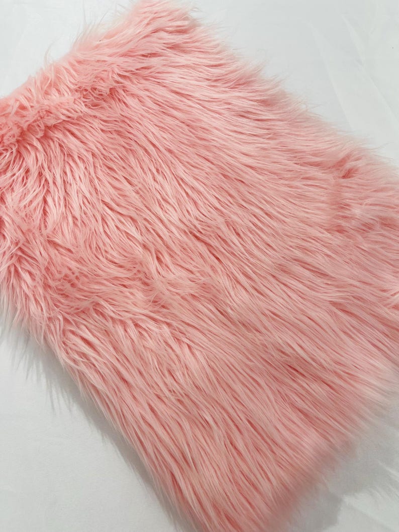 Shaggy Vegan Faux Fur Faux Fur Fabric - 58" Width, Color Options (1 Yard)