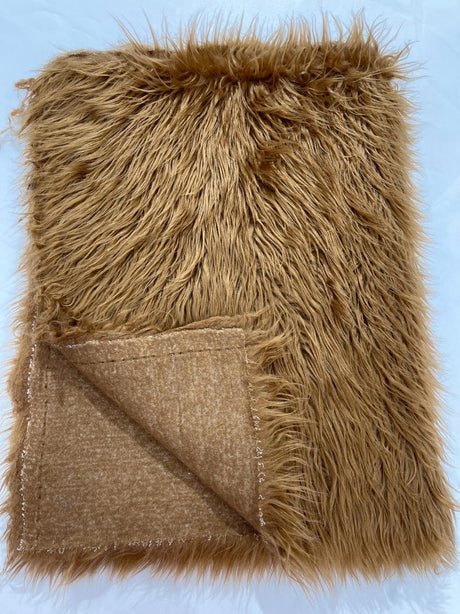 Shaggy Vegan Faux Fur Faux Fur Fabric - 58" Width, Color Options (1 Yard)