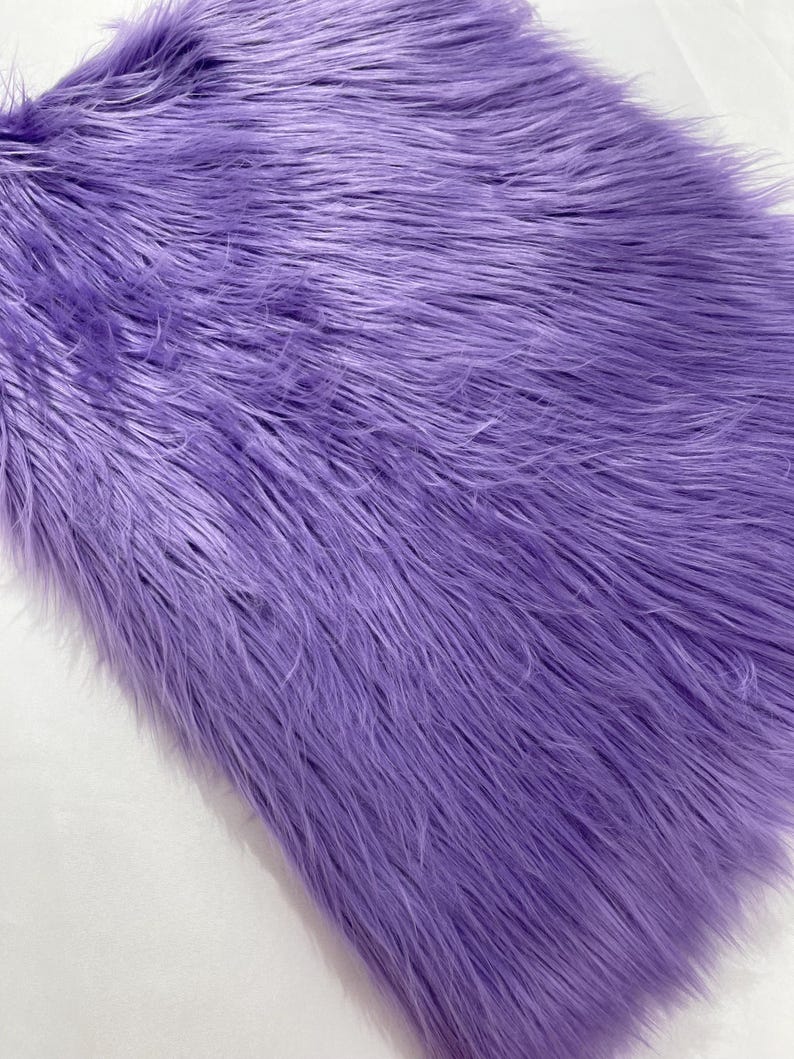 Shaggy Vegan Faux Fur Faux Fur Fabric - 58" Width, Color Options (1 Yard)