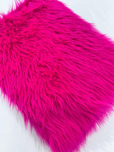 Shaggy Vegan Faux Fur Faux Fur Fabric - 58" Width, Color Options (1 Yard)