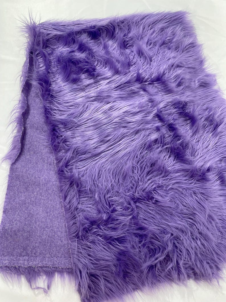 Shaggy Vegan Faux Fur Faux Fur Fabric - 58" Width, Color Options (1 Yard)