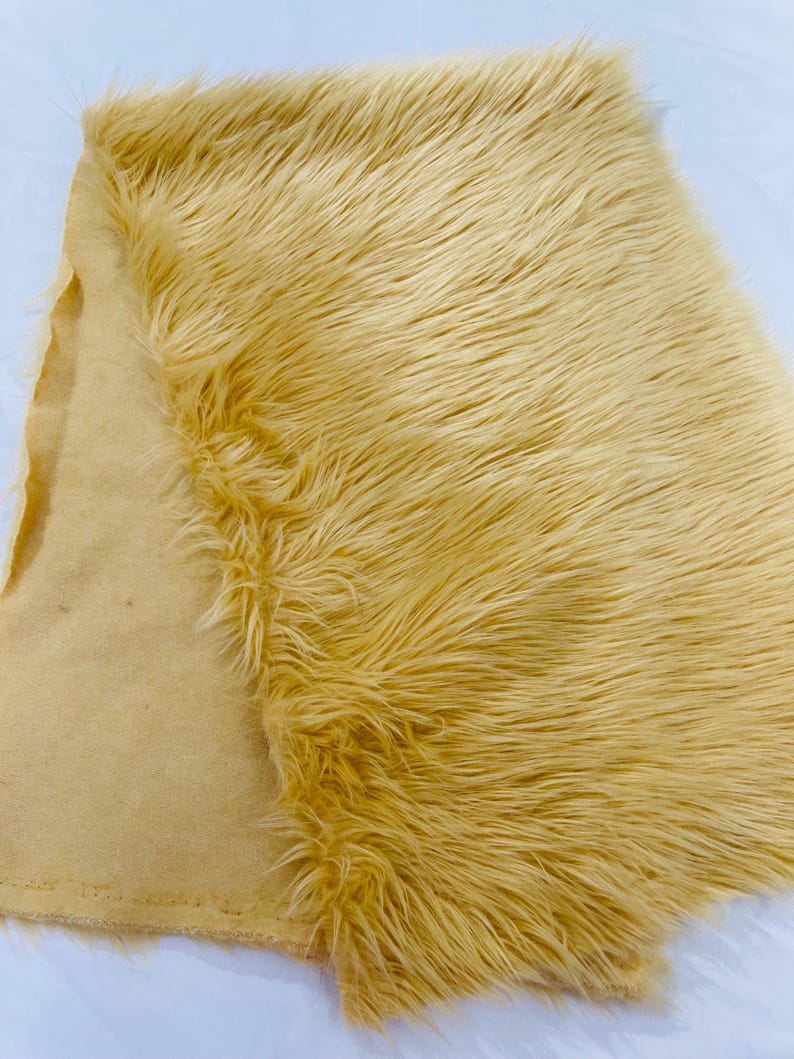 Shaggy Vegan Faux Fur Faux Fur Fabric - 58" Width, Color Options (1 Yard)