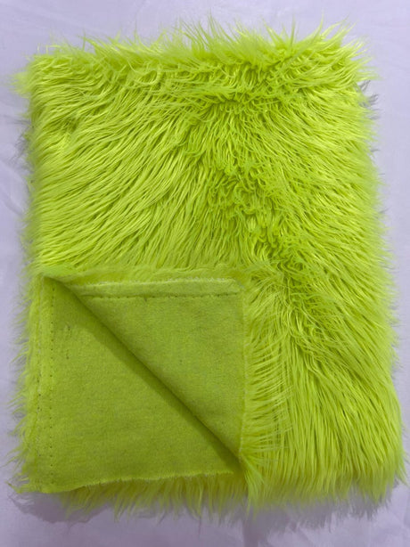 Shaggy Vegan Faux Fur Faux Fur Fabric - 58" Width, Color Options (1 Yard)