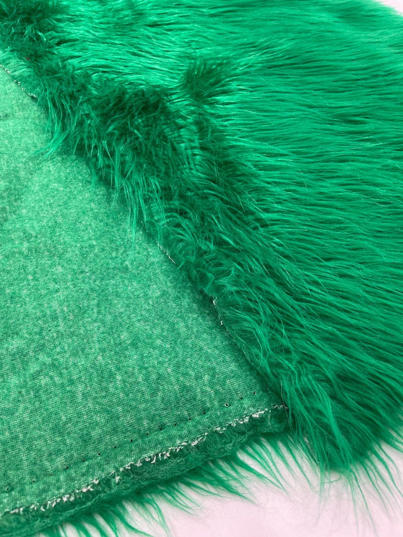 Shaggy Vegan Faux Fur Faux Fur Fabric - 58" Width, Color Options (1 Yard)