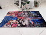 Shah-20 Polyester Fabric - Foldable Anti-Slip Area Rug, Machine Made, 5' X 8' (1 Piece)