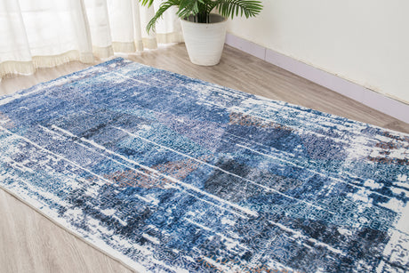 SHAH-21 Polyester Fabric - Foldable Anti-Slip Area Rug, 5' X 8', 8' X 11" (1 Piece)