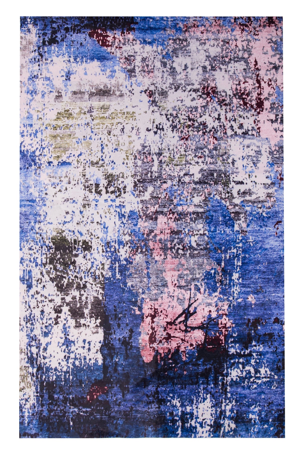 SHAH-22 Polyester Area Rug Fabric - Foldable Anti-Slip, 5' X 8' (1 Piece)