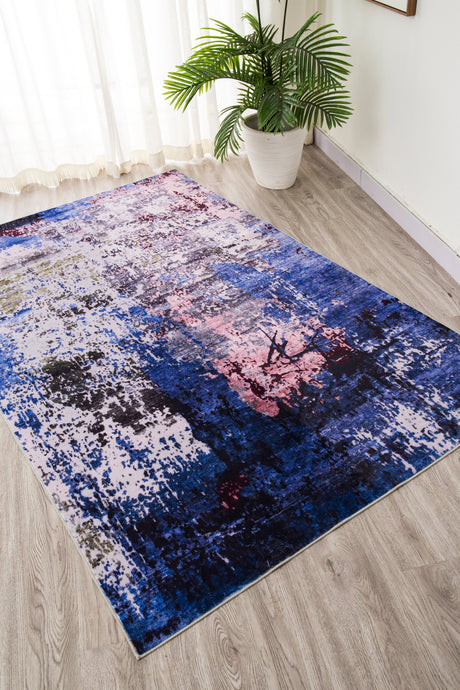 SHAH-22 Polyester Area Rug Fabric - Foldable Anti-Slip, 5' X 8' (1 Piece)