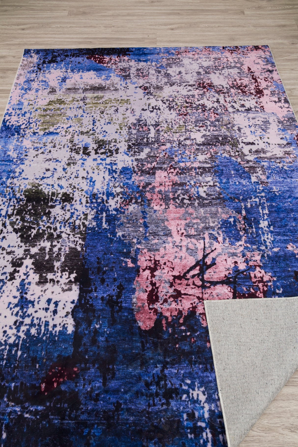 SHAH-22 Polyester Area Rug Fabric - Foldable Anti-Slip, 5' X 8' (1 Piece)