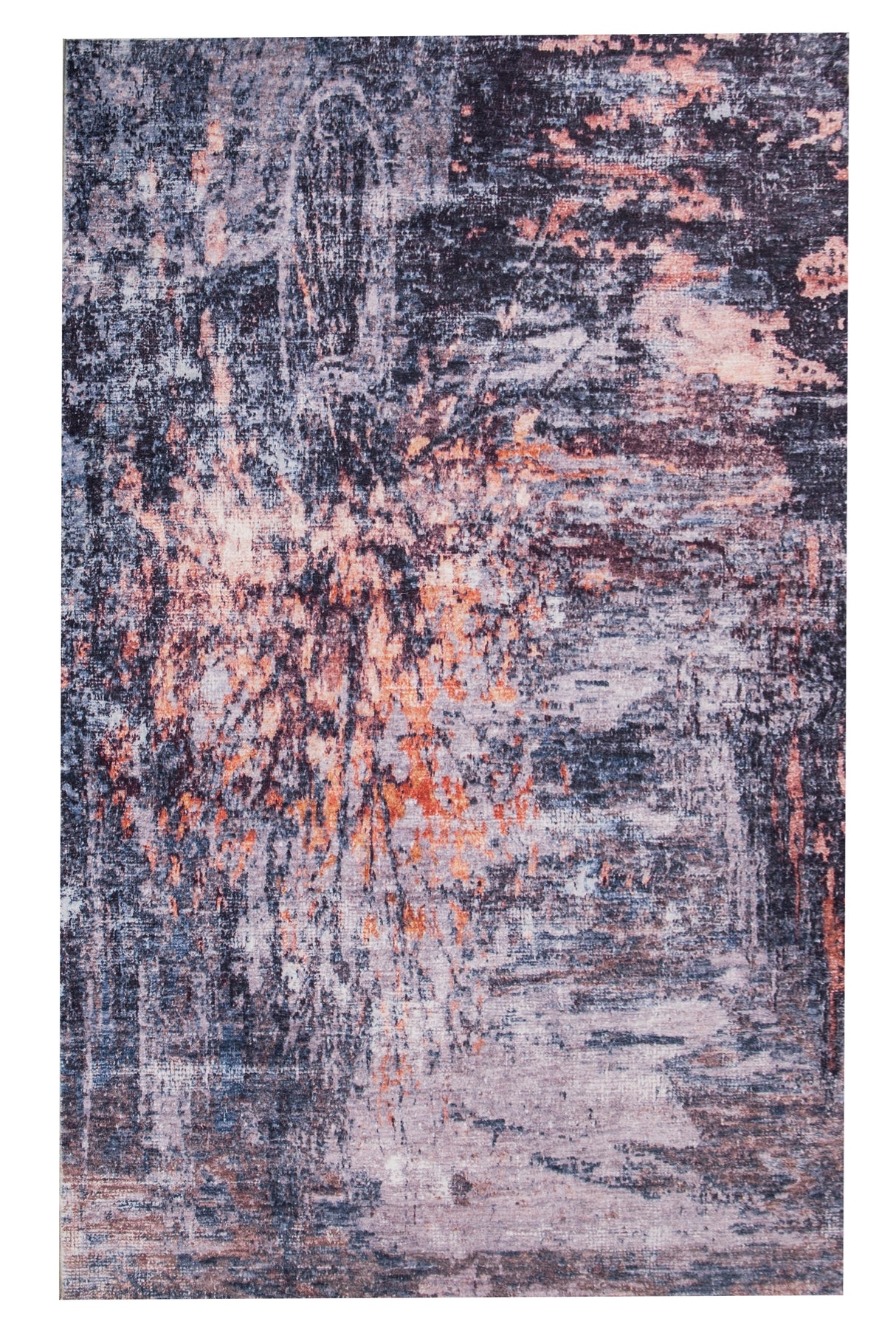 SHAH-23 Polyester Fabric - Foldable Anti-Slip Area Rug, 5' X 8' And 8' X 11' (1 Piece)