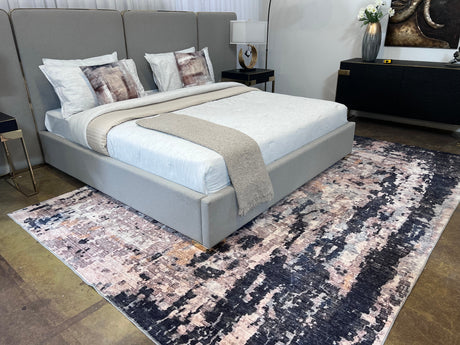 SHAH-24 Polyester Fabric - Foldable Anti-Slip Area Rug, 5' X 8', 8' X 11' (1 Piece)