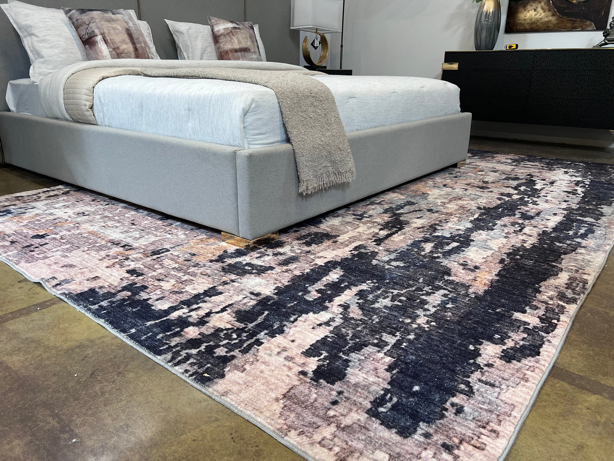 SHAH-24 Polyester Fabric - Foldable Anti-Slip Area Rug, 5' X 8', 8' X 11' (1 Piece)