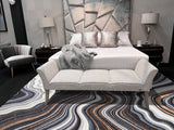SHAH-27 Polyester Fabric - Foldable Anti-Slip Area Rug, 5' X 8' And 8' X 11' (1 Piece)