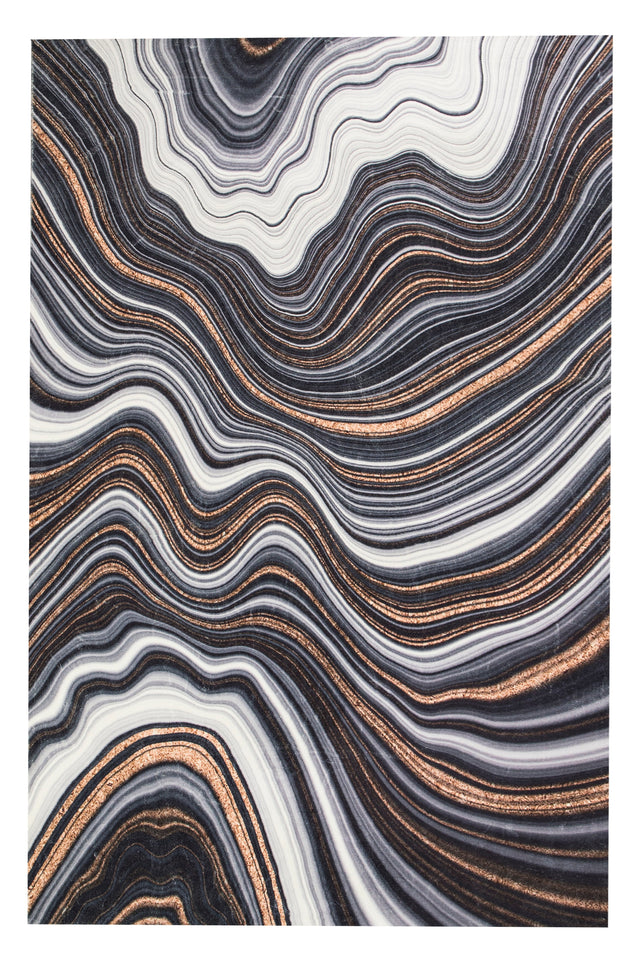 SHAH-27 Polyester Fabric - Foldable Anti-Slip Area Rug, 5' X 8' And 8' X 11' (1 Piece)