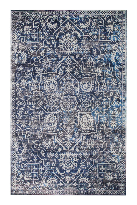 Shah 28 Polyester Fabric - Foldable Anti-Slip Area Rug, 5' X 8', 28 (1 Rug)