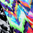 Shakedown Nylon Spandex Fabric - Gray/Black, Pink/Navy, Blue/Green Geometric Print, 58" Width (1 Yard)