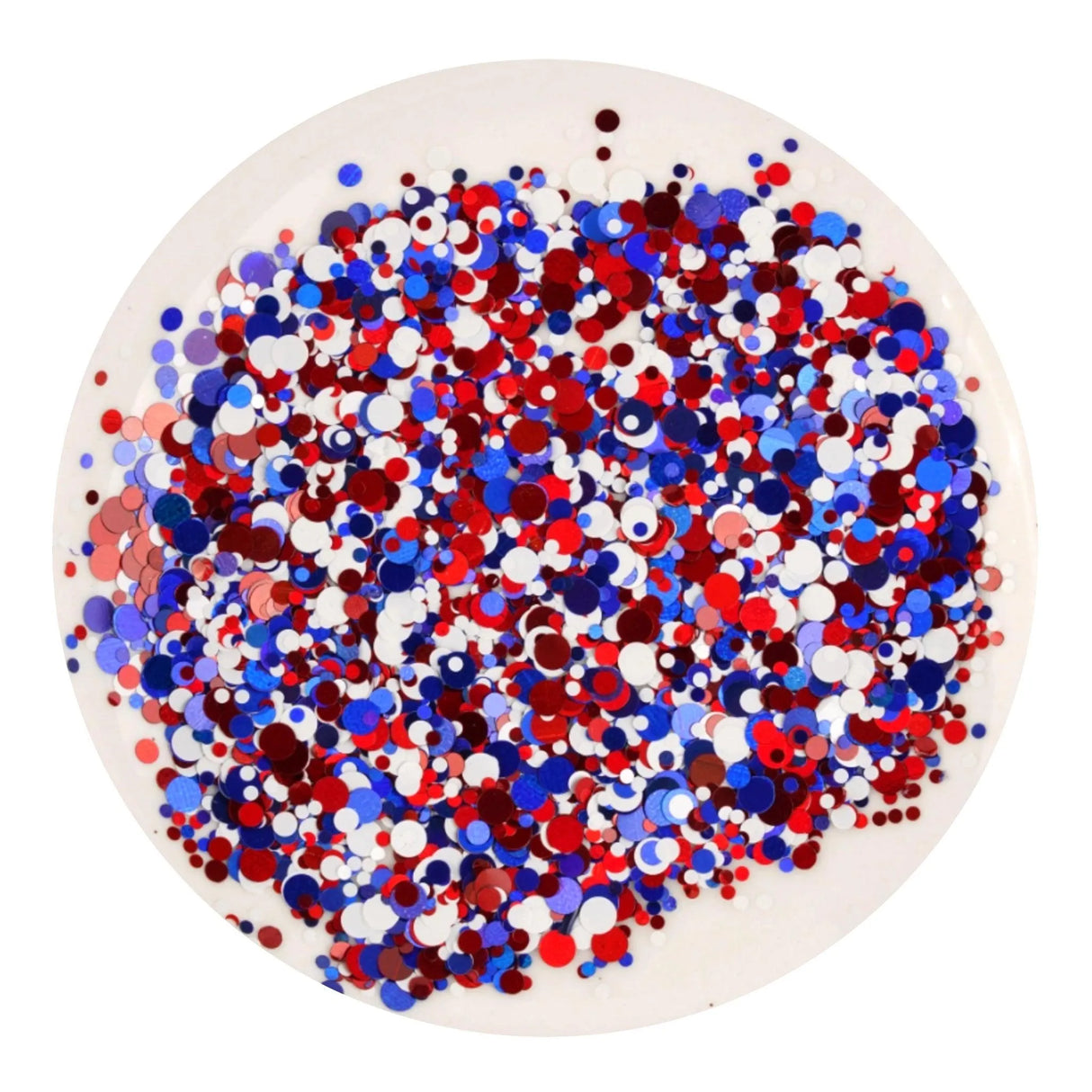 Shaped Glitter Americana - Dots (2 oz Bag)