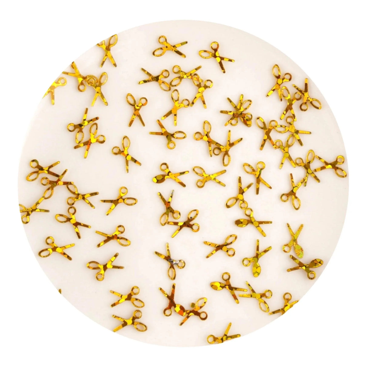 Shaped Glitter Classic - Scissors Gold (2 oz Bag)
