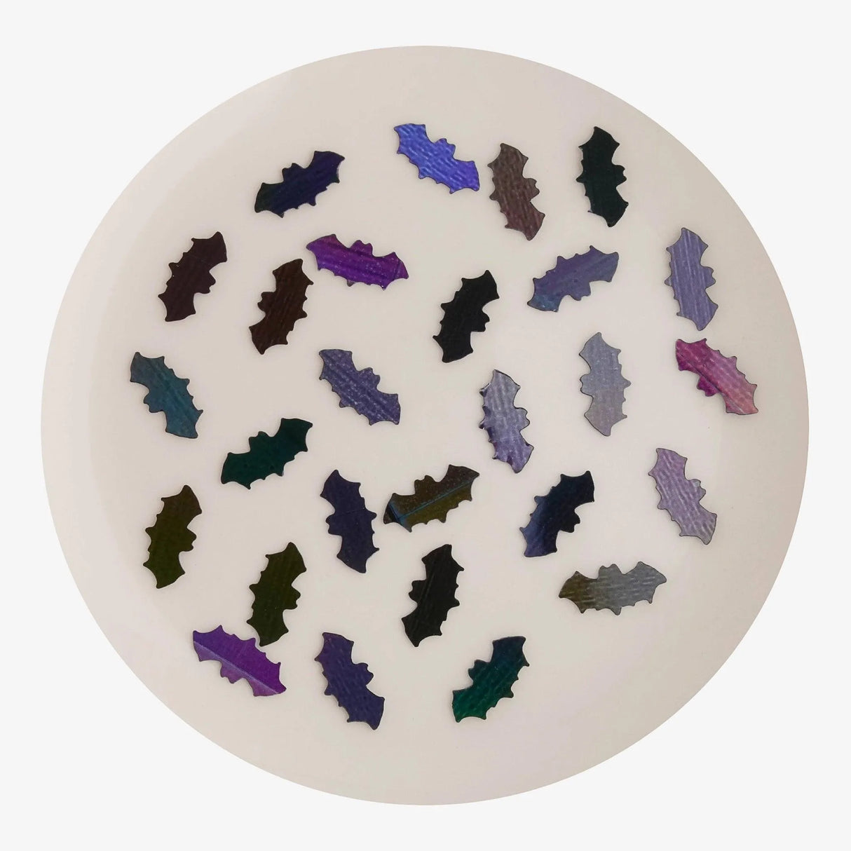 Shaped Glitter Halloween - Bat Black Medium (2 oz Bag)