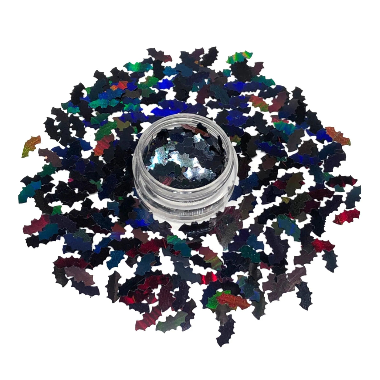 Shaped Glitter Halloween - Bat Black Medium (2 oz Bag)