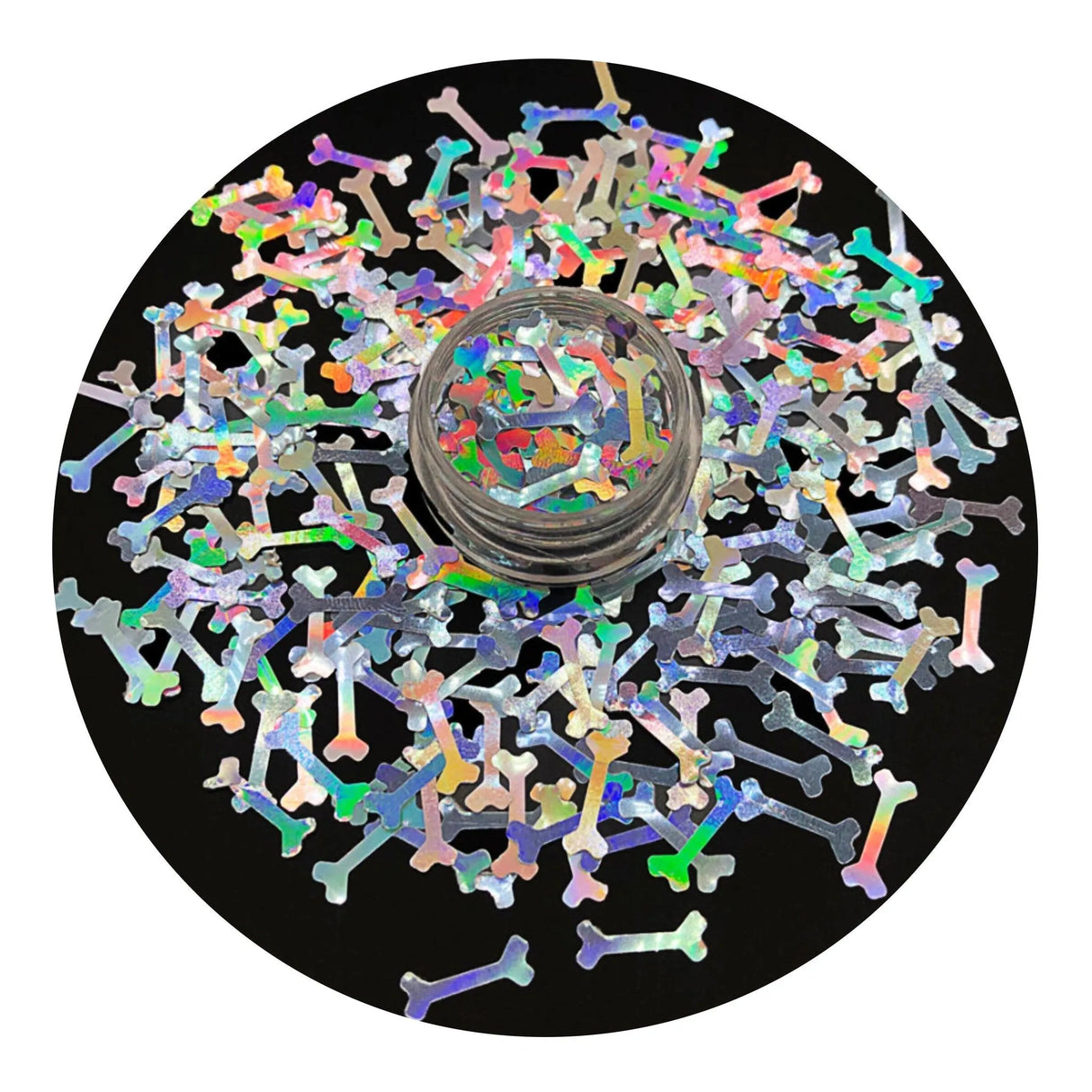 Shaped Glitter Halloween - Bone Holographic (2 oz Bag)