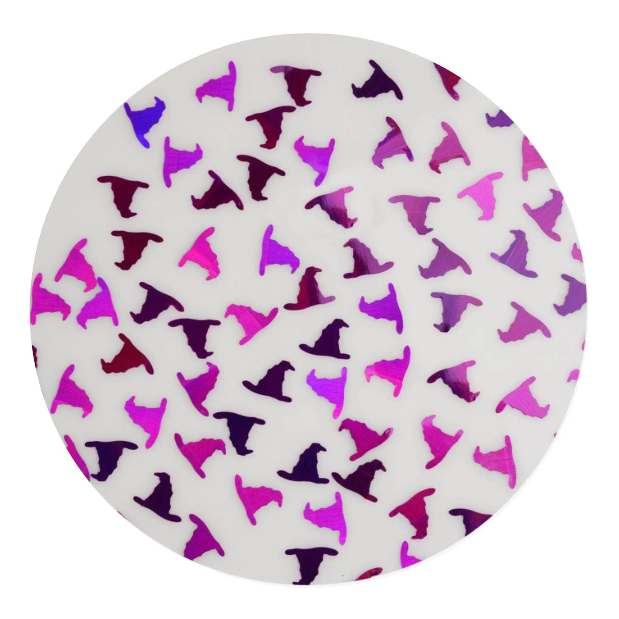 Shaped Glitter Halloween - Witches Hat Purple (2 oz Bag)