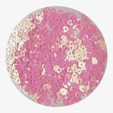 Shaped Glitter Valentine - Heart Fancy Lt Pink & White (2 oz Bag)