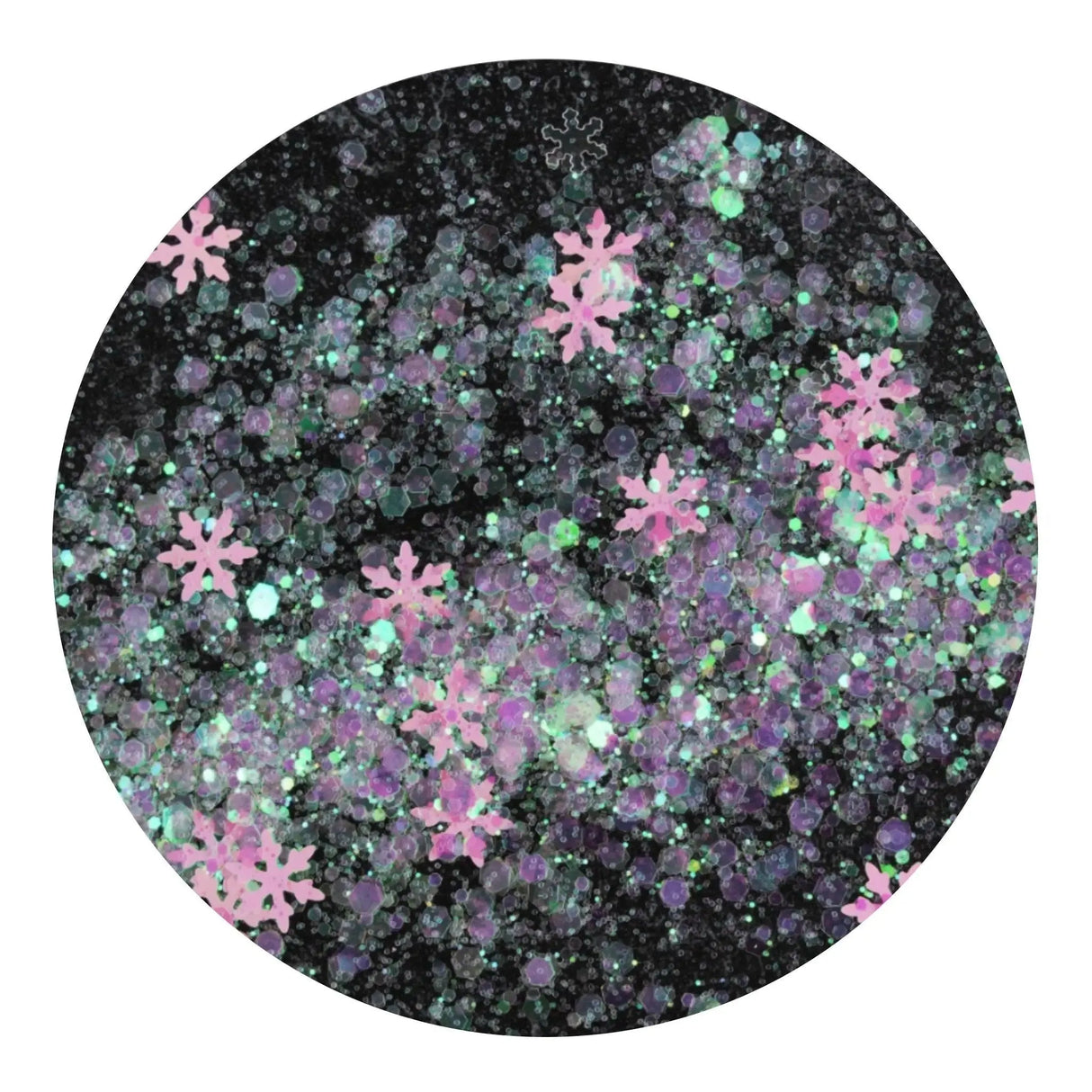 Shaped Glitter Winter - Snowflakes Holographic Purple (2 oz Bag)
