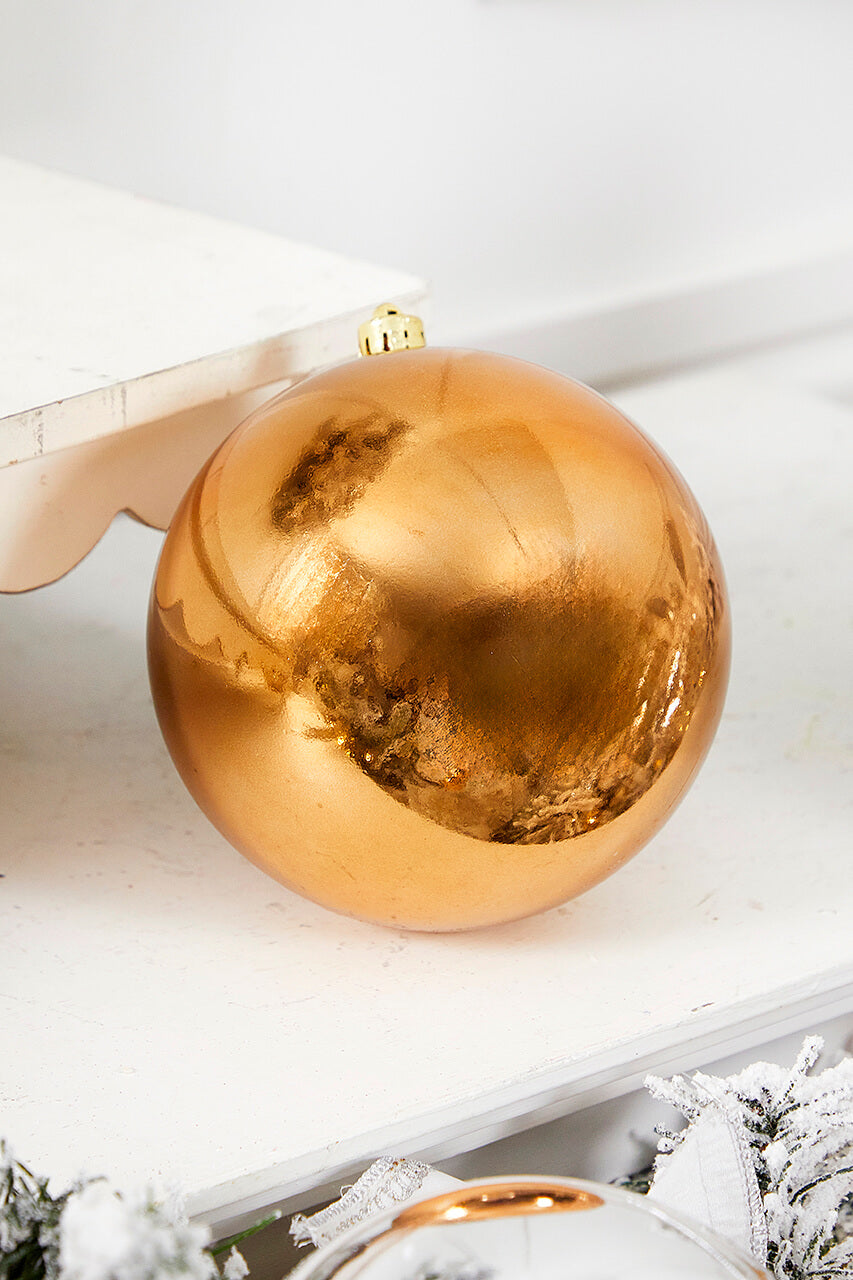 5.5" Pecan Brown Shatterproof Ornament
