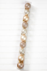 10pc Shatterproof Ornament Box - Pearl