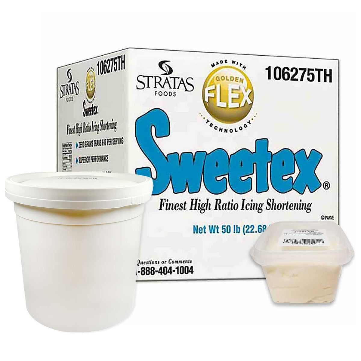 Sweetex Golden Flex Finest High Ratio Cake and Icing Shortening 1 lb.