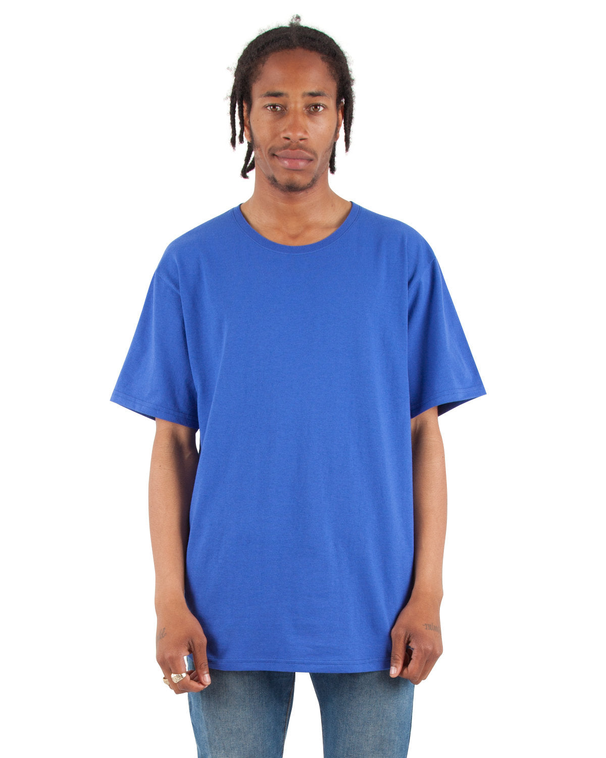 Adult Curved Hem Long T-Shirt