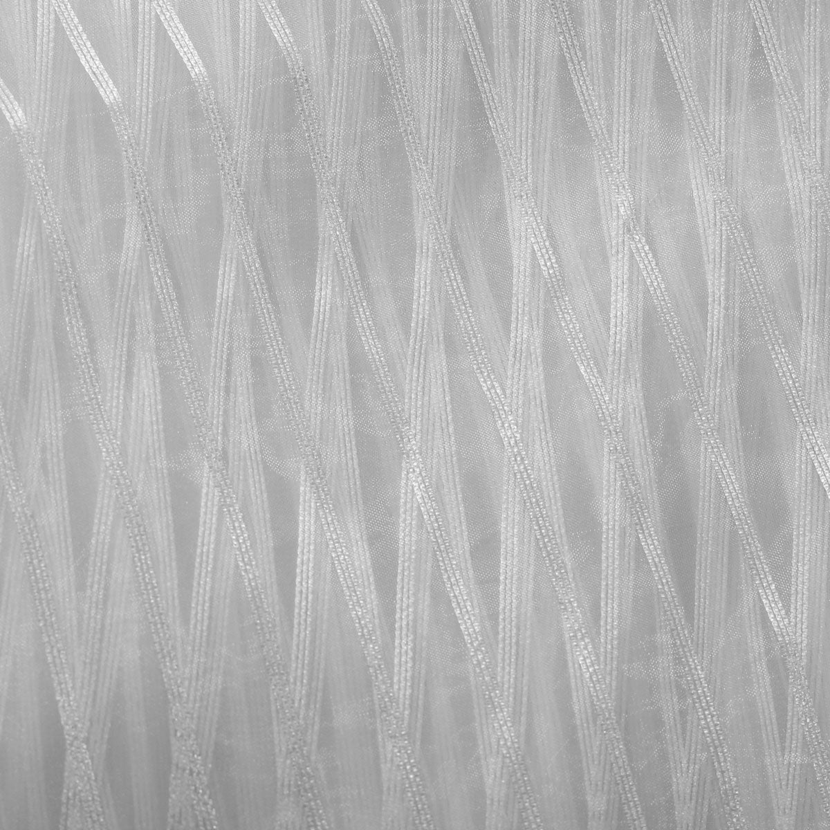 Sheer Drapery Fabric Stripe Embroidered 110" Polyester