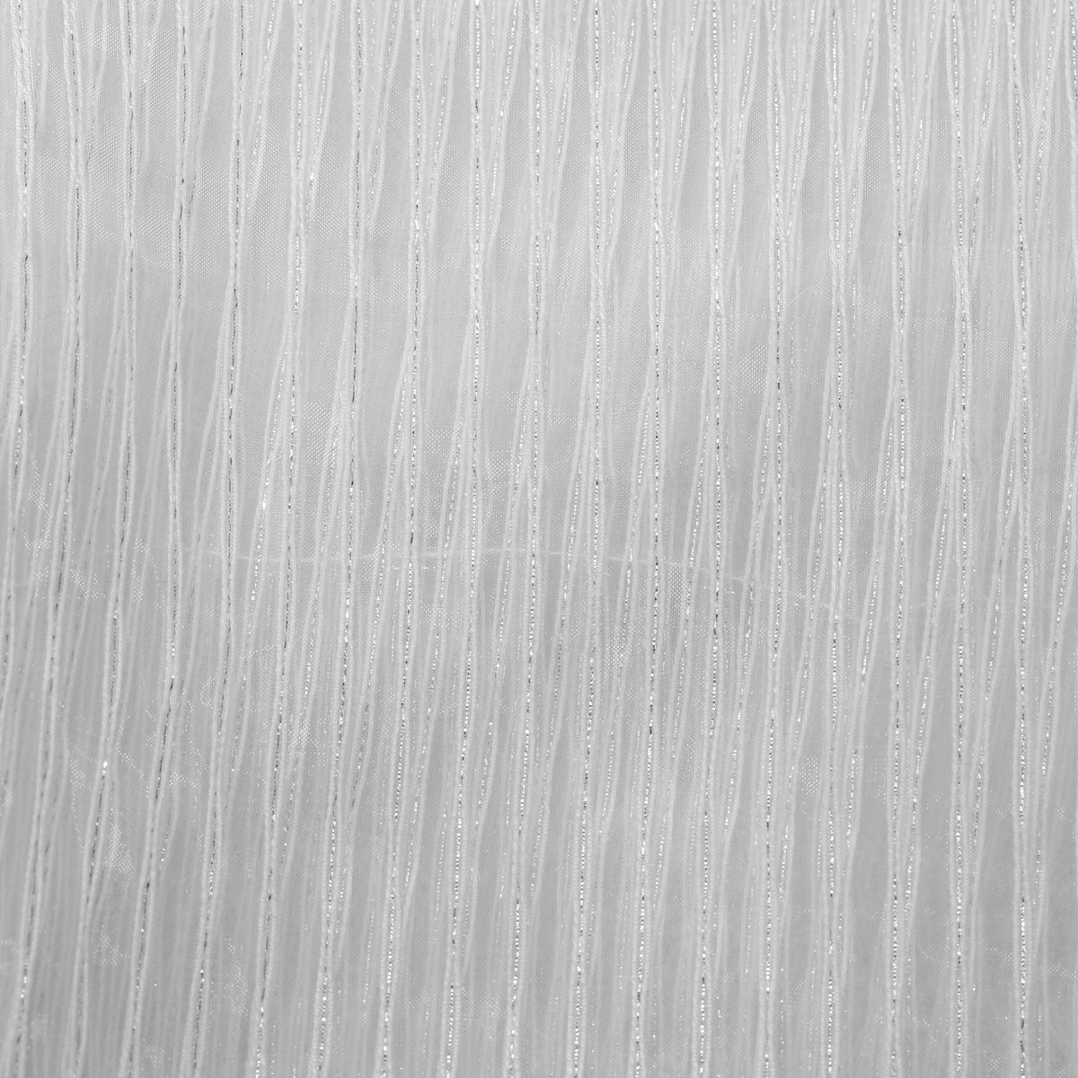 Sheer Drapery Fabric Stripe Embroidered 110" Polyester