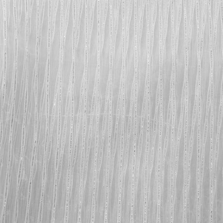 Sheer Drapery Fabric Stripe Embroidered 110" Polyester