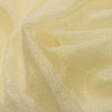Sheer Polyester Drapery Fabric 110" Gray Ivory White