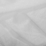 Sheer Polyester Drapery Fabric 110" Gray Ivory White