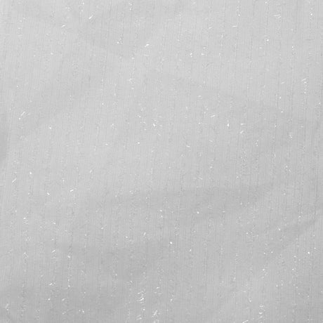 Sheer Polyester Drapery Fabric 110" Gray Ivory White