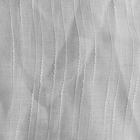Sheer Drapery Fabric Stripe Embroidered 110" Polyester