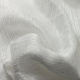 Sheer Polyester Drapery Fabric 110" Gray Ivory White