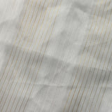 Sheer Drapery Fabric Stripe Embroidered 110" Polyester