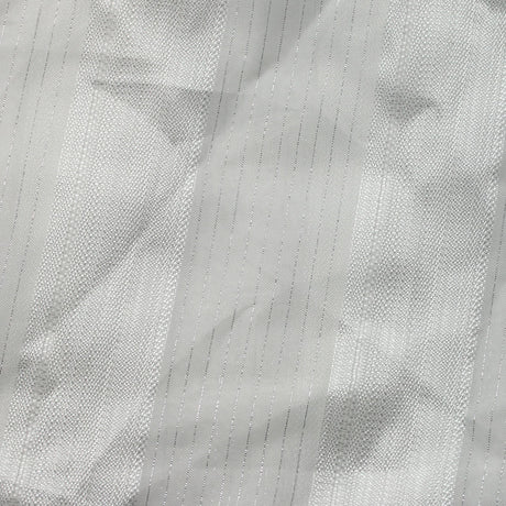 Sheer Drapery Fabric Stripe Embroidered 110" Polyester