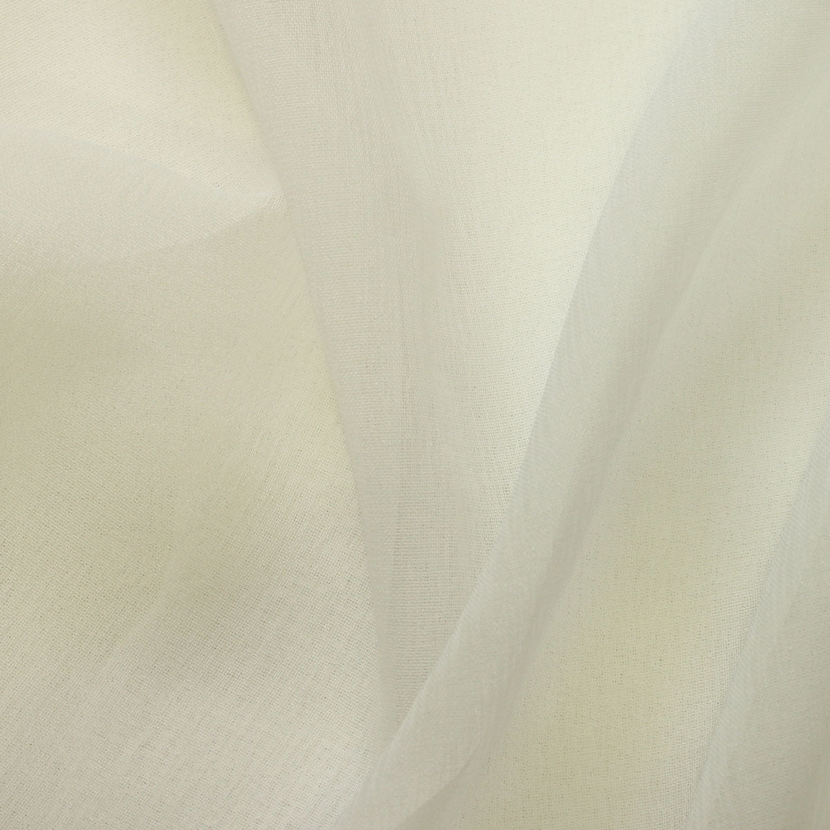 Sheer Polyester Drapery Fabric 110" Gray Ivory White