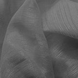 Sheer Drapery Fabric Stripe Embroidered 110" Polyester