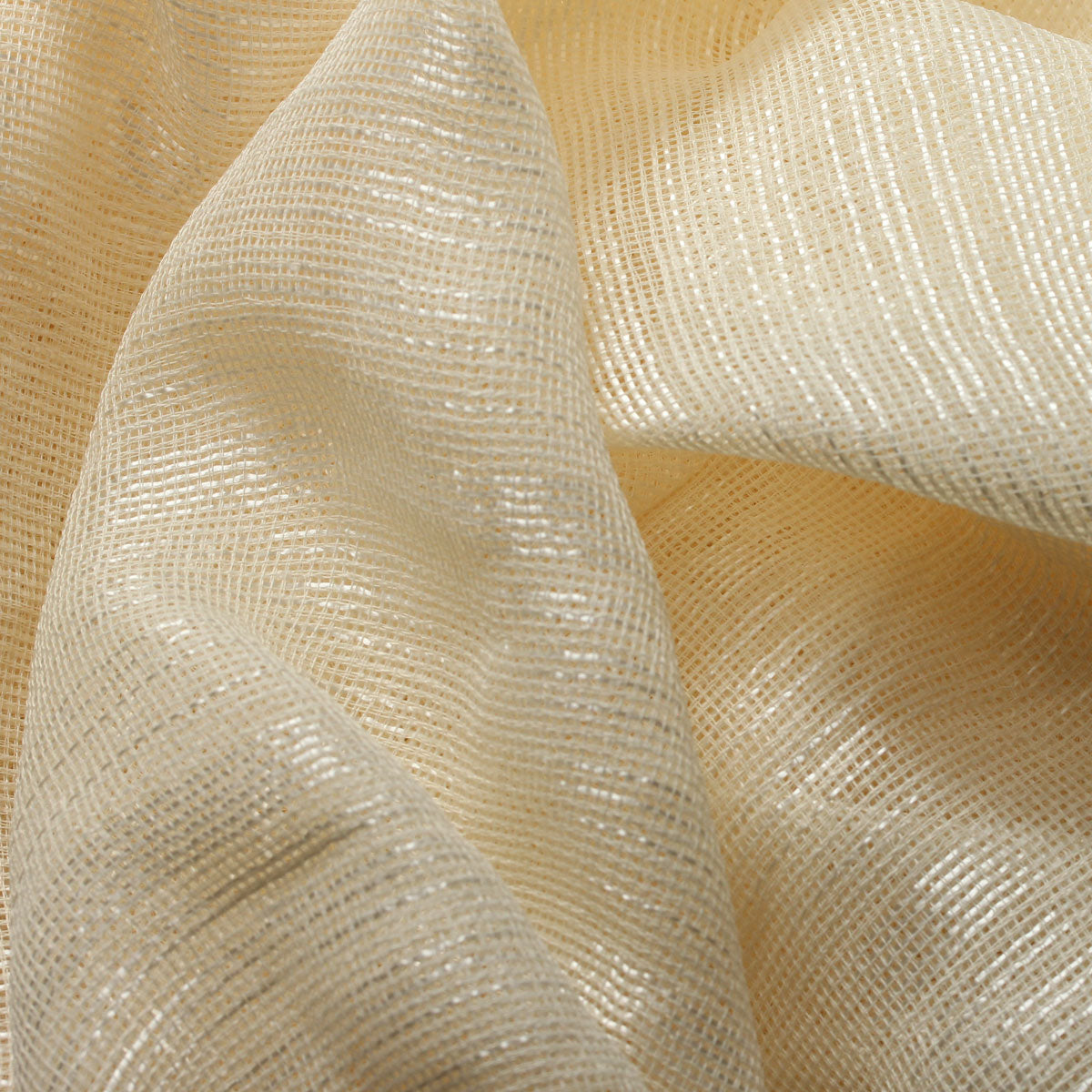 Sheer Drapery Fabric Stripe Embroidered 110" Polyester
