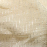 Sheer Drapery Fabric Stripe Embroidered 110" Polyester